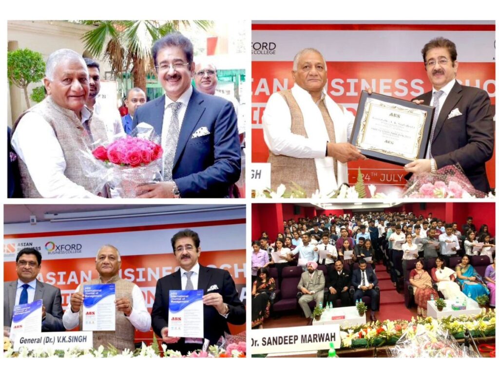 Gen V K Singh Inaugurates New Session of Asian Business School