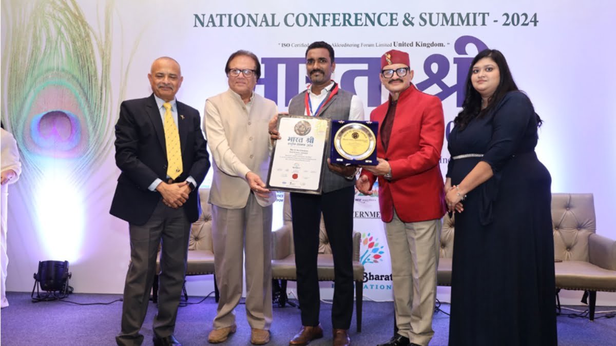 Renowned Social Activist Dr. Binu Varghese Receives Prestigious Bharat Shree National Award