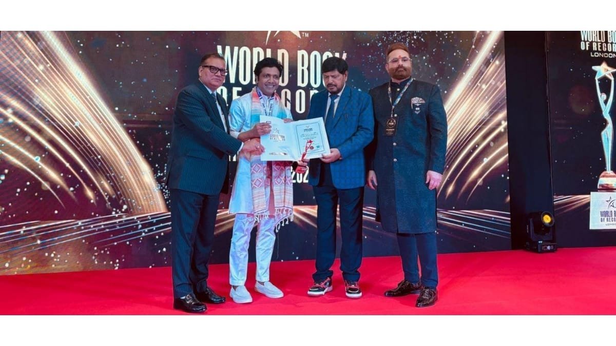 KP Vishal Goud Honored with International Excellence Award by World Book of Records