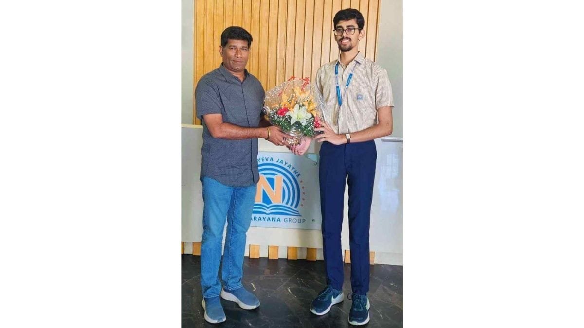 NARAYANA CO – KAVERI BHAVAN student Kushagra Gupta Karnataka State topper in JEE Mains