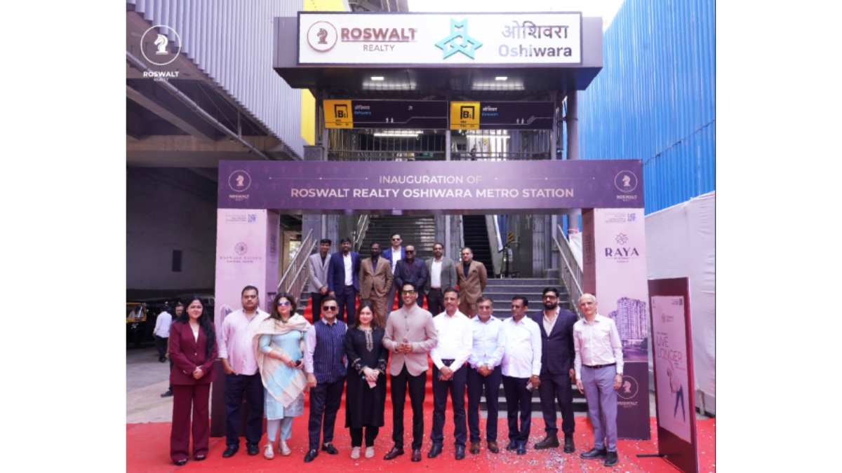 Next Stop: Roswalt Realty Oshiwara Mumbai Metro Station Gets a New Identity as Roswalt Realty Takes Naming Rights for a Year
