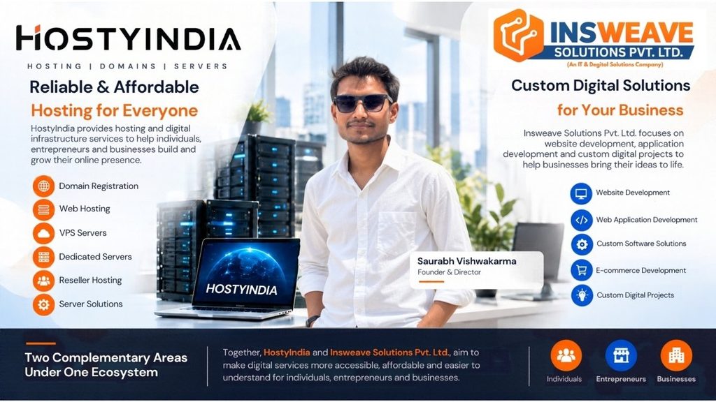 HostyIndia and Insweave Solutions Pvt. Ltd. Focus on Making Digital Services More Accessible and Affordable